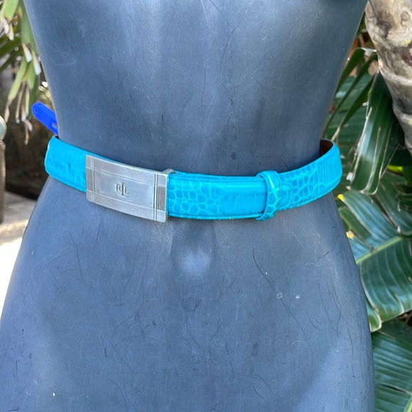 Ralph Lauren, alligator leather statement, belt - Picture 1 of 8